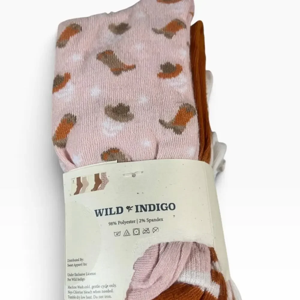 Wild Indigo Set of 6 Halloween Women's Crew Socks size 4-10 NWT